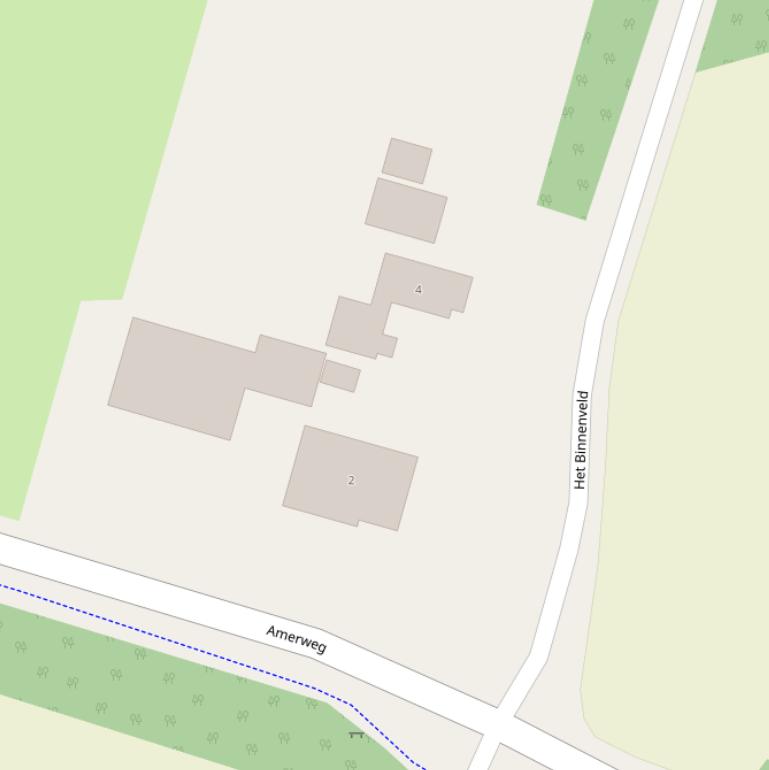 Kaart van  Het Binnenveld.