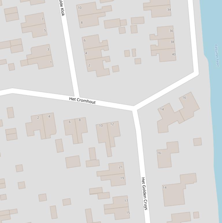 Kaart van  Het Cromhout.