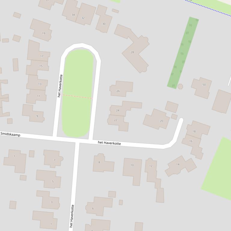 Kaart van  het Haverkotte.