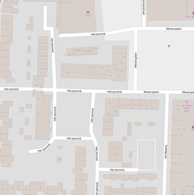 Kaart van  Het Jannink.