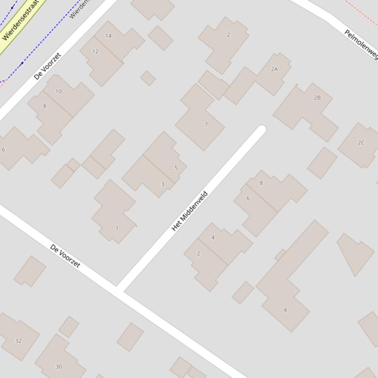 Kaart van  Het Middenveld.