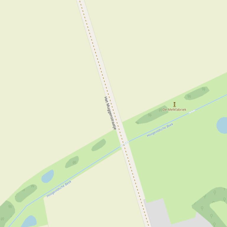 Kaart van  Het Muggenstraatje.