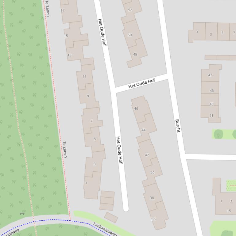 Kaart van  Het Oude Hof.