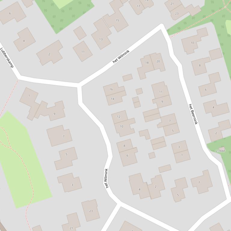 Kaart van  het Wilmink.