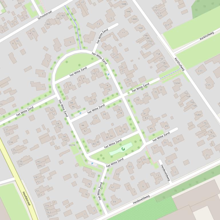 Kaart van  het Witte Zand.