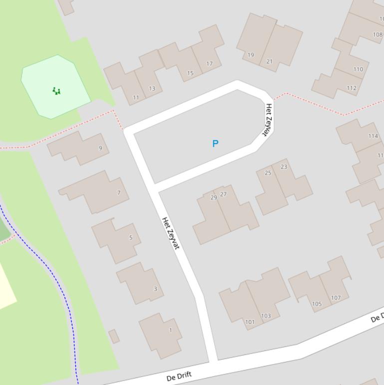 Kaart van  Het Zeyvat.