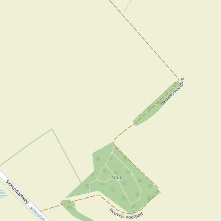 Kaart van het Heuvels Voetpad.