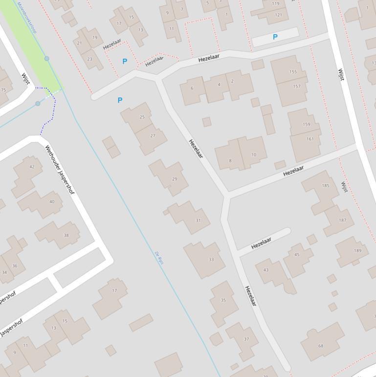 Kaart van  Hezelaar.