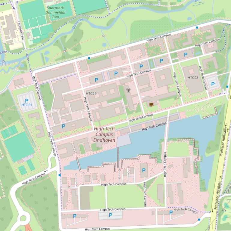 Kaart van  High Tech Campus.