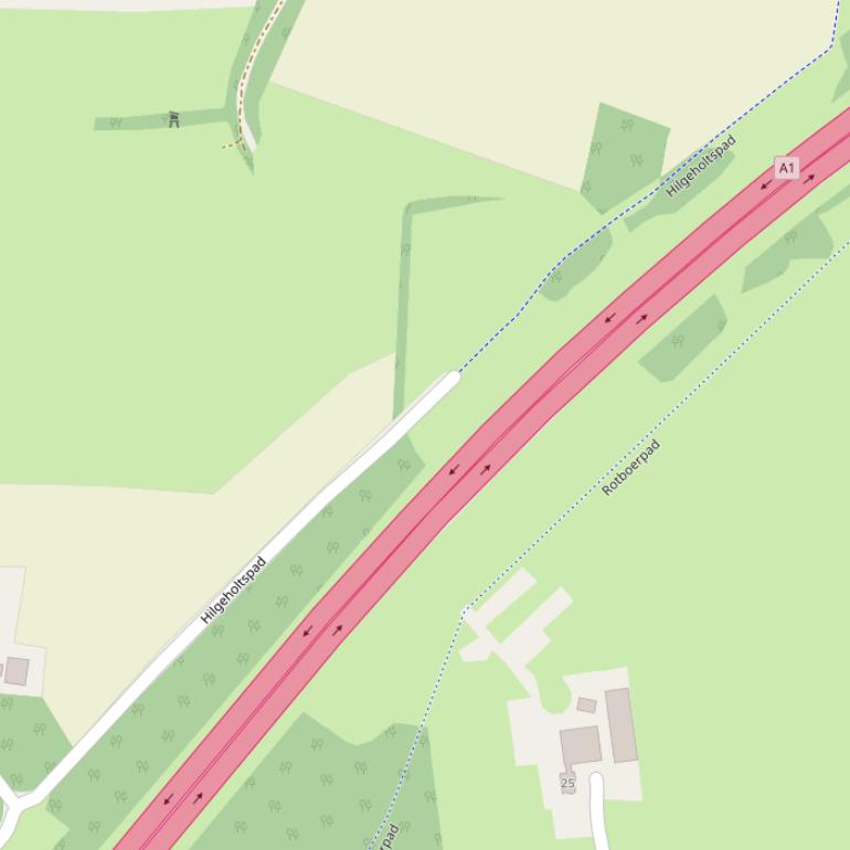 Kaart van het Hilgeholtspad.