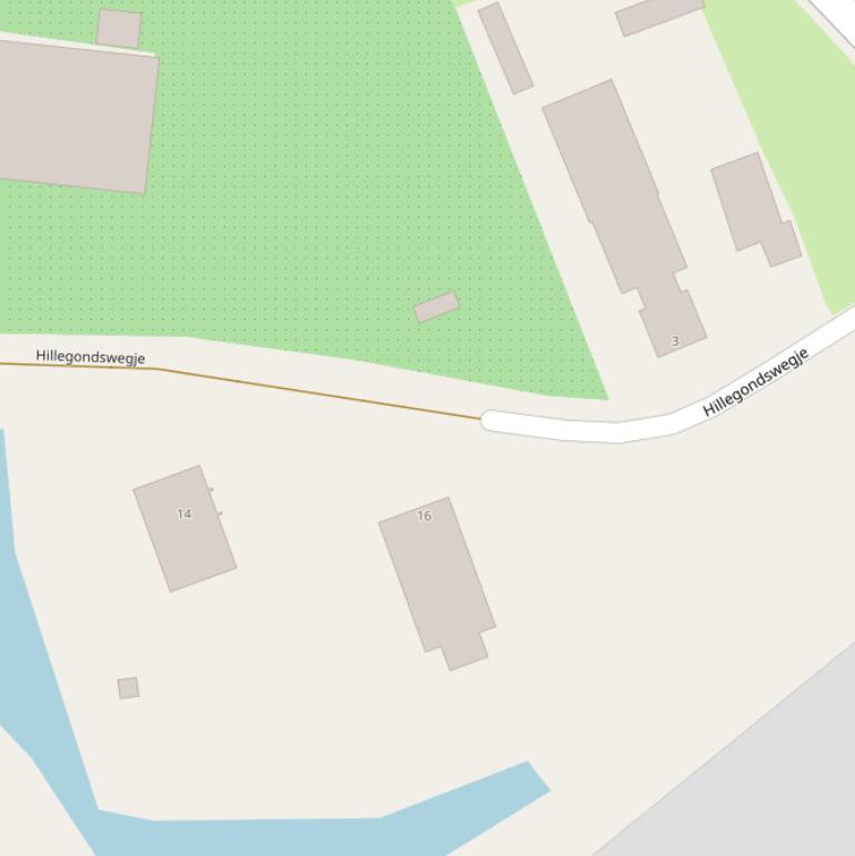 Kaart van  Hillegondswegje.