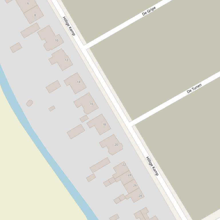 Kaart van  Hillige Kamp.