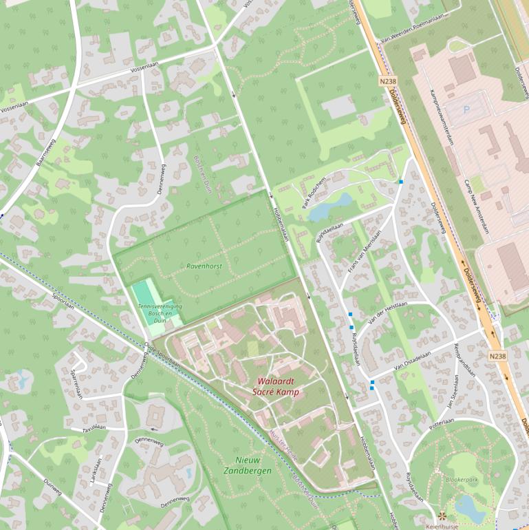 Kaart van de Hobbemalaan.