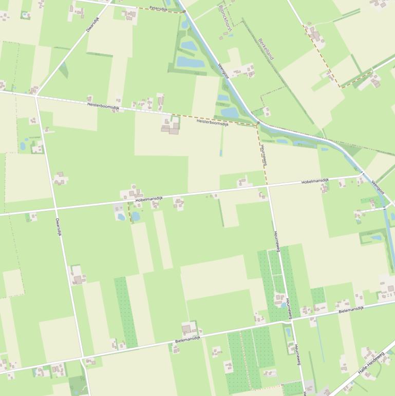 Kaart van de Hobelmansdijk.