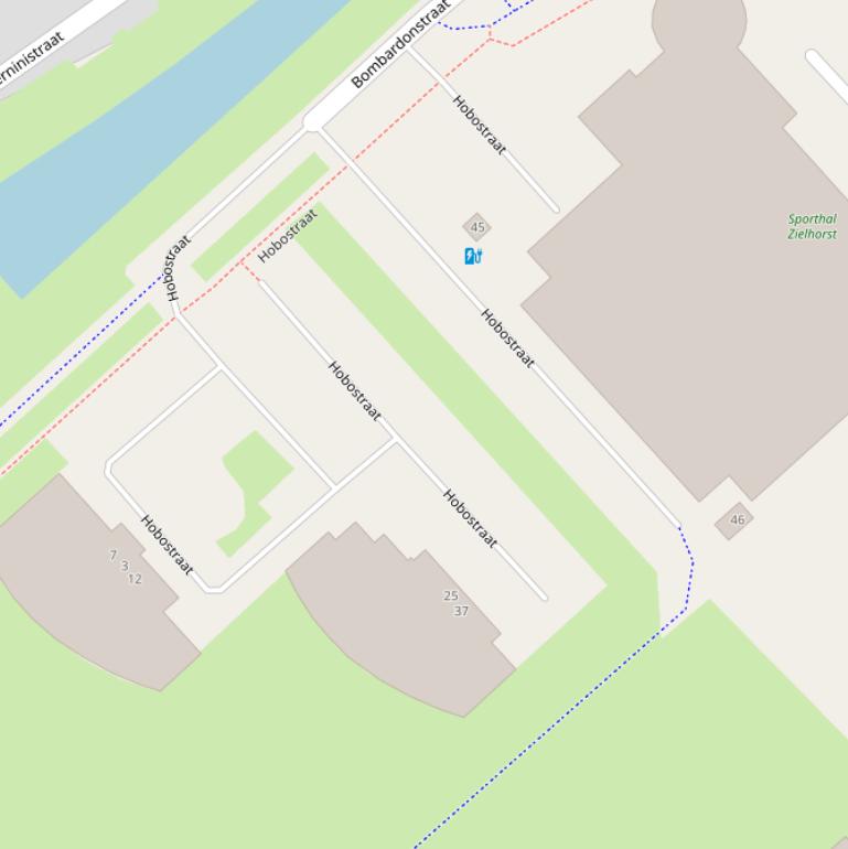 Kaart van de Hobostraat.