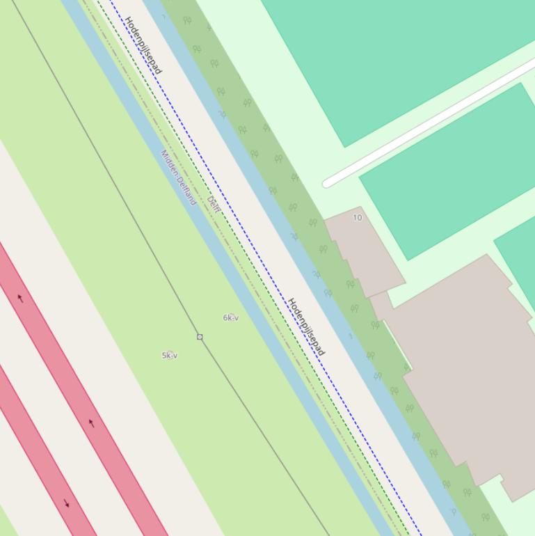 Kaart van het Hodenpijlsepad.