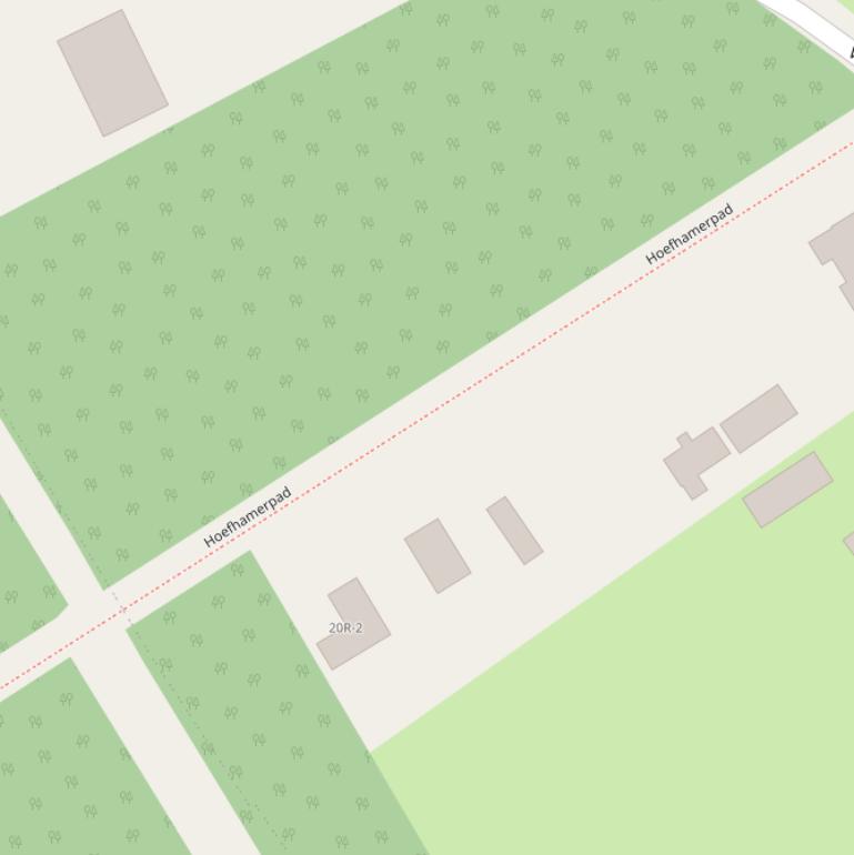 Kaart van het Hoefhamerpad.