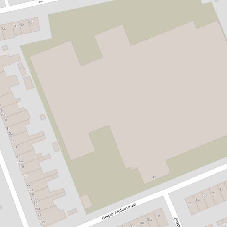 Kaart van de Hoefijzerhof.