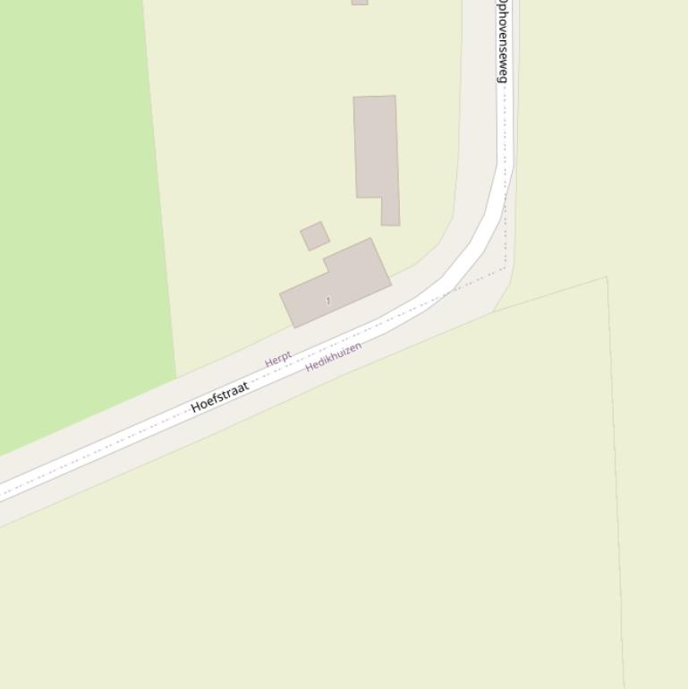 Kaart van de Hoefstraat.