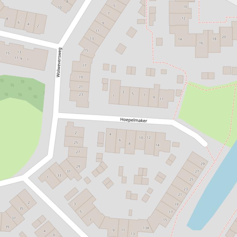 Kaart van  Hoepelmaker.