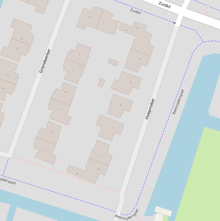 Kaart van  Hoepmaker.