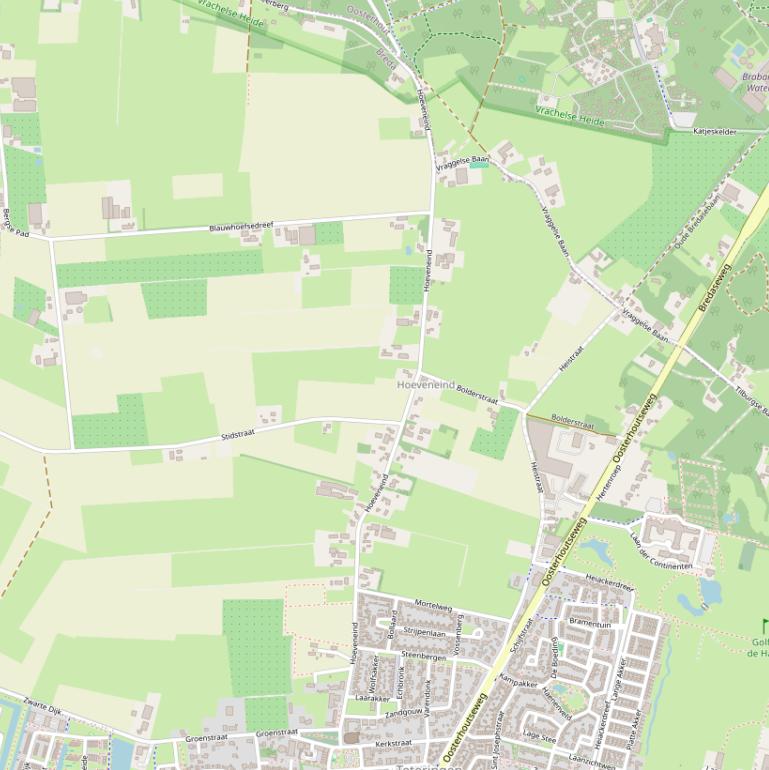 Kaart van  Hoeveneind.