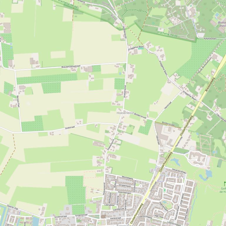 Kaart van  Hoeveneind.