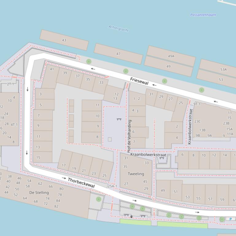 Kaart van  Hof de Volharding.