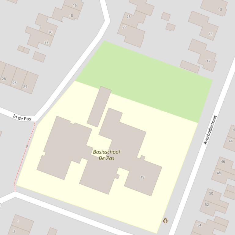 Kaart van  Hof in de Pas.