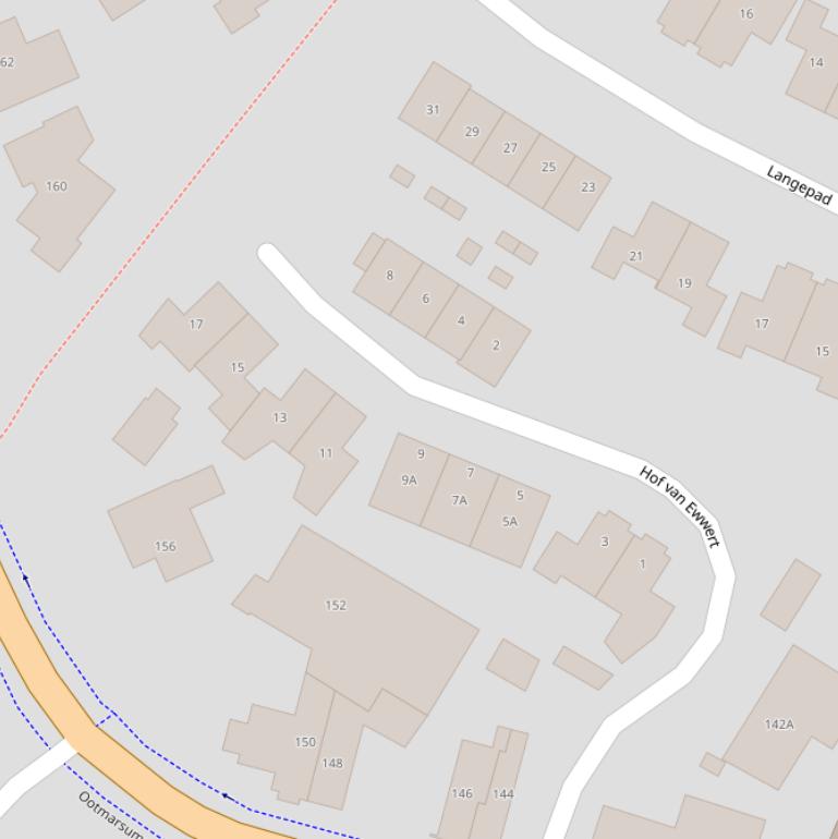 Kaart van  Hof van Ewwert.