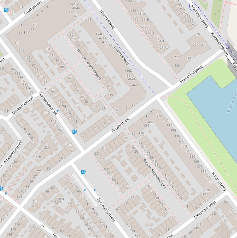 Kaart van  Hof van Scheveningen.