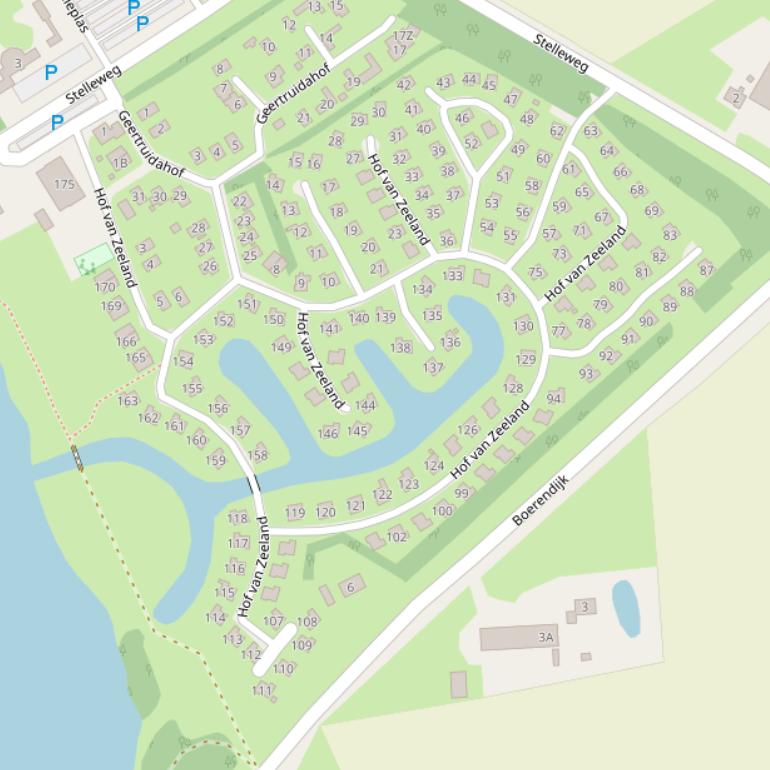 Kaart van  Hof van Zeeland.