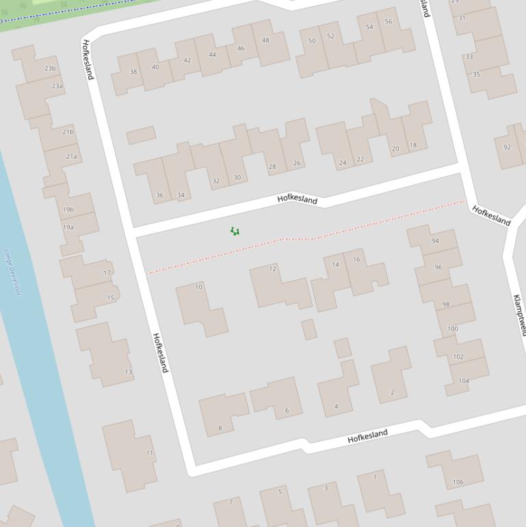 Kaart van  Hofkesland.