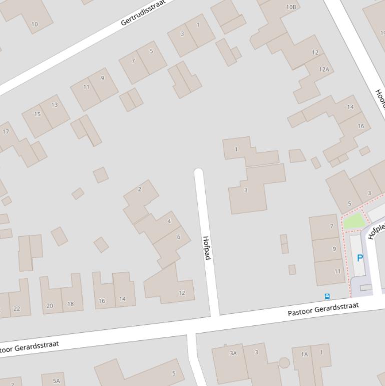 Kaart van het Hofpad.