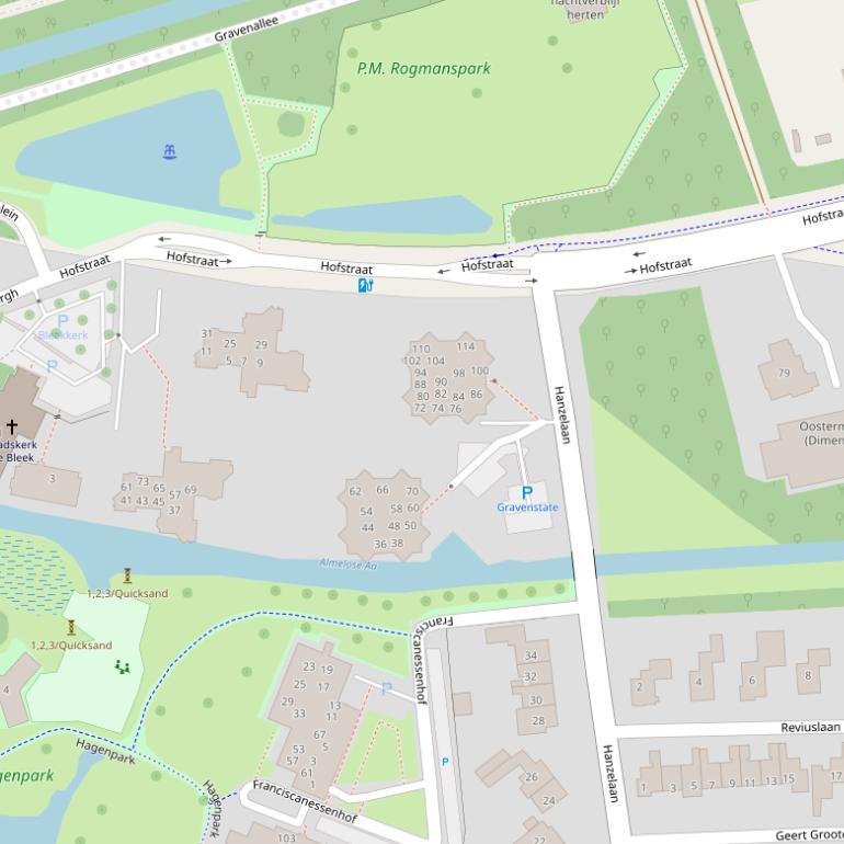 Kaart van de Hofstraat.