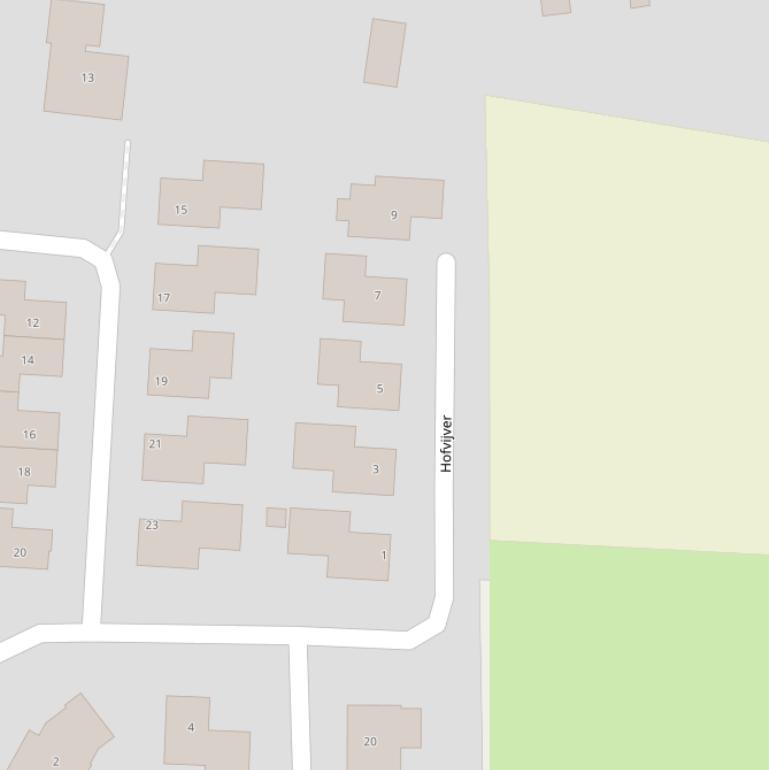 Kaart van  Hofvijver.