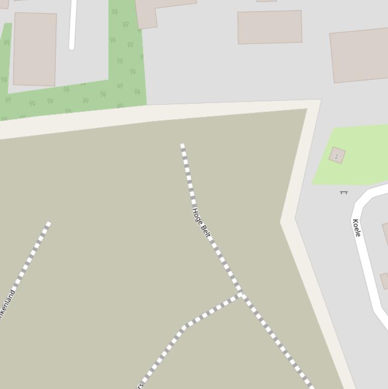 Kaart van  Hoge Belt.