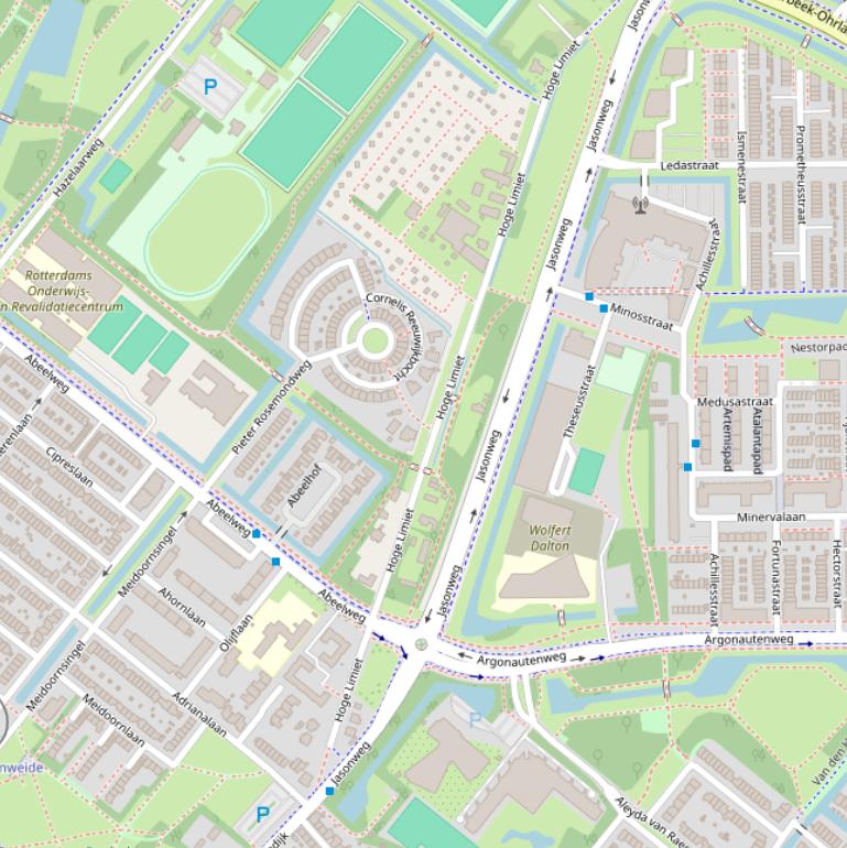 Kaart van  Hoge Limiet.