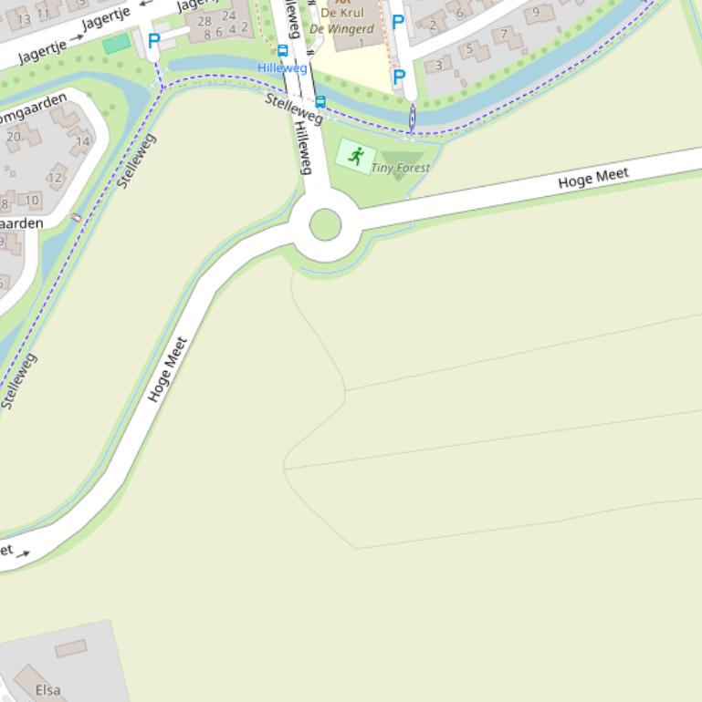 Kaart van  Hoge Meet.