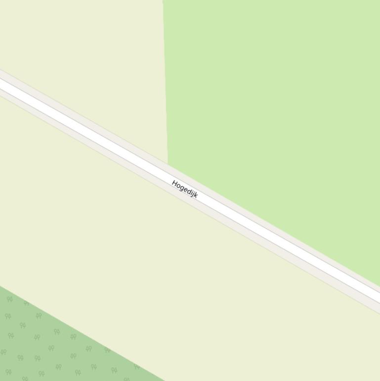 Kaart van de Hogedijk.