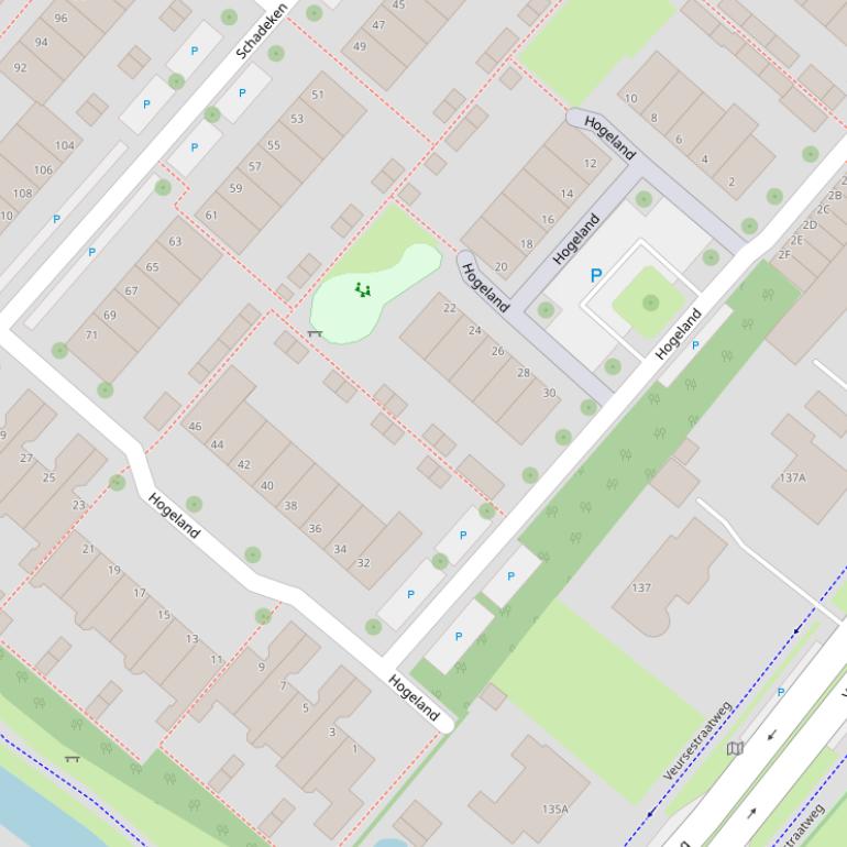 Kaart van  Hogeland.