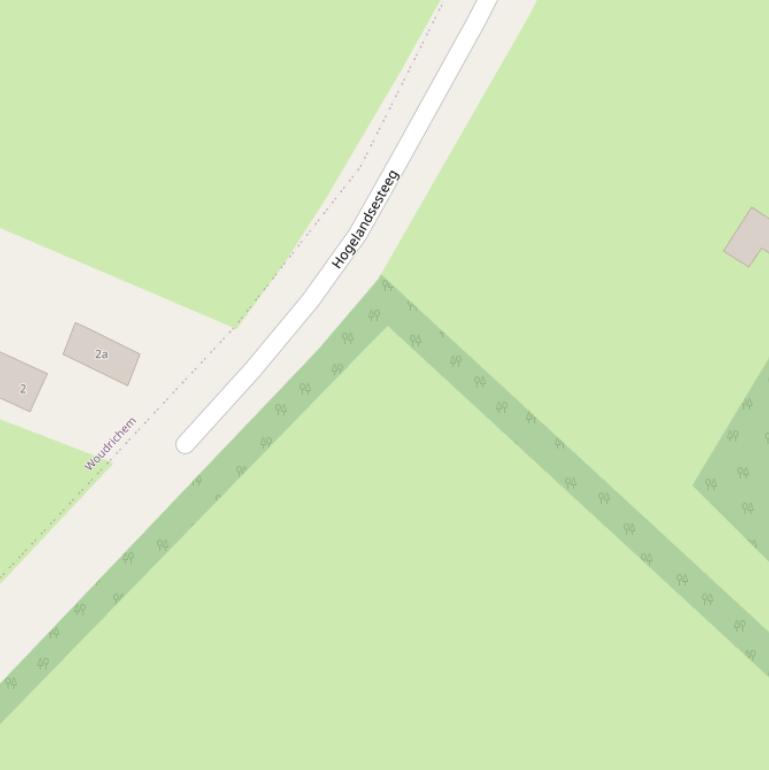 Kaart van de Hogelandsesteeg.