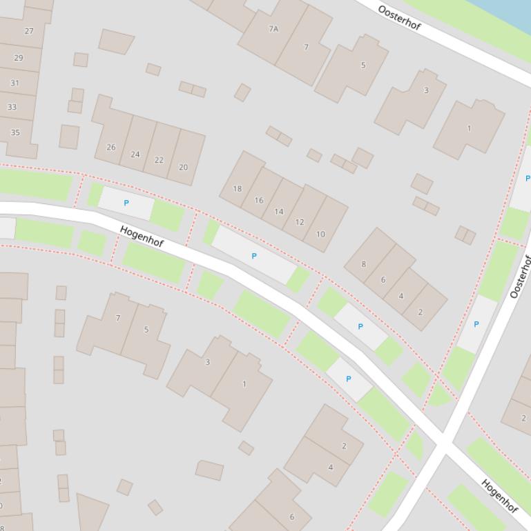 Kaart van de Hogenhof.