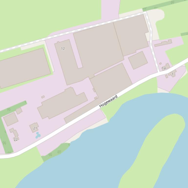 Kaart van  Hogewaard.