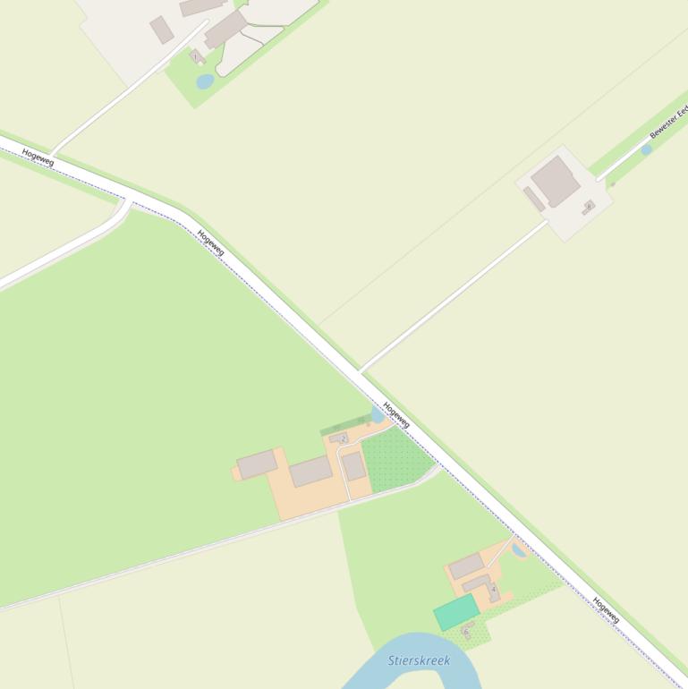 Kaart van de Hogeweg.