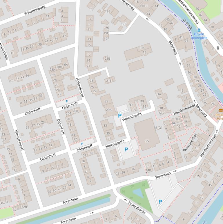 Kaart van  Holendrecht.