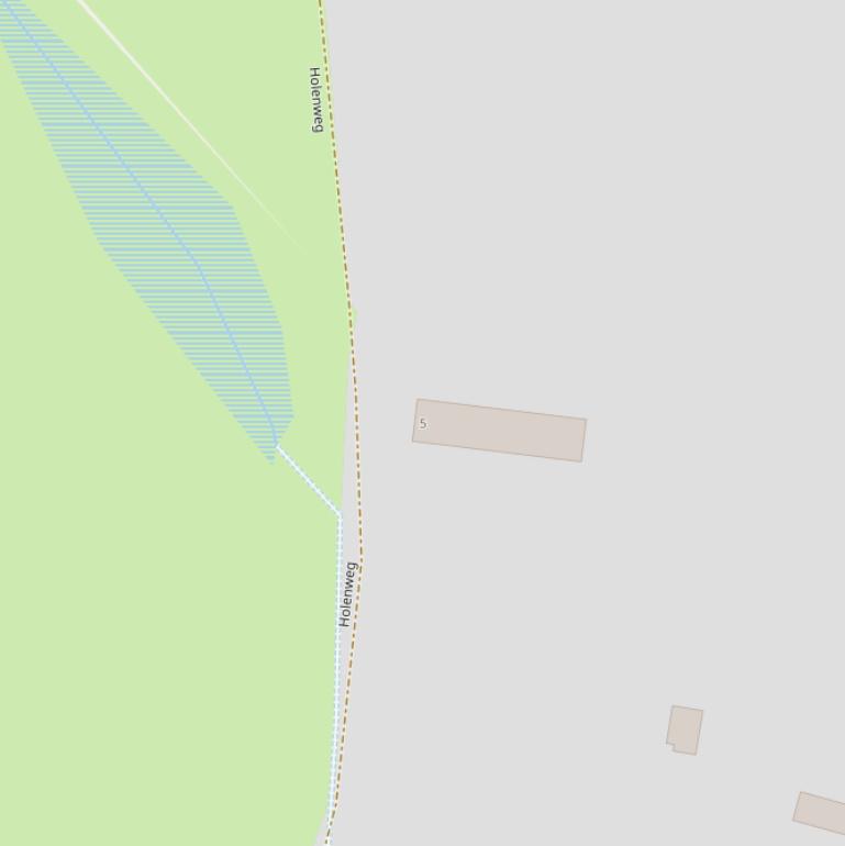 Kaart van de Holenweg.