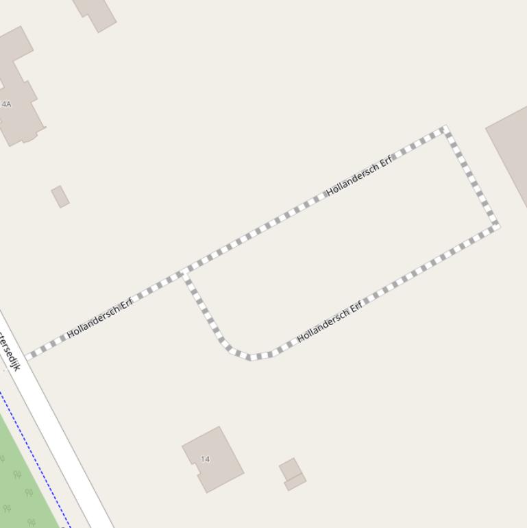 Kaart van  Hollandersch Erf.