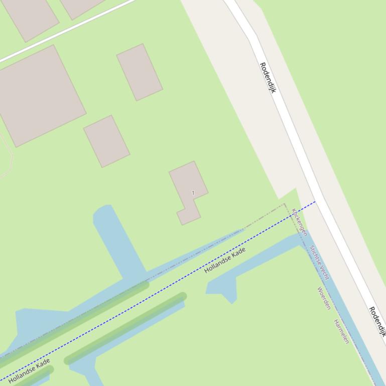 Kaart van  Hollandse Kade.