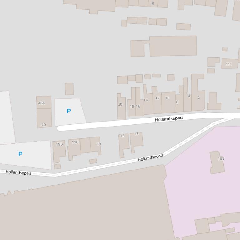 Kaart van het Hollandsepad.